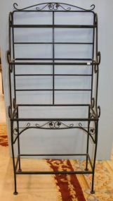 Iron Bakers Rack 30"w, 15"d, 68"h