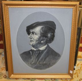 Oil Painting signed Breton 23"w, 27"h