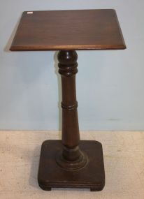 Oak Pedestal 18" square, 35"h