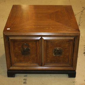 Pair of Contemporary Bedside or Sofa Stands 28"w., 21"d., 27"h.