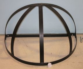 Wrought Iron Half Round Wall Basket 20"w., 12"d., 11"h.