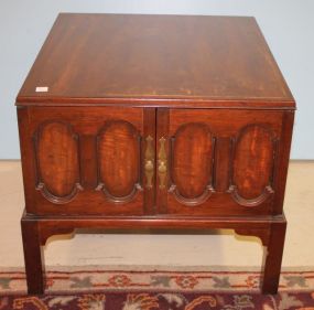 Mahogany Chinese Chippendale Lamp Table Tidewater collection by Morganton, 24"w., 21"h., 27"d.