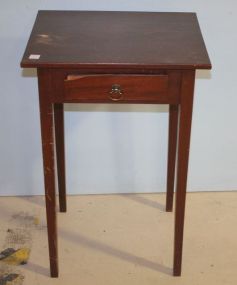 Mahogany One Drawer Stand 19" w. x 30" h.