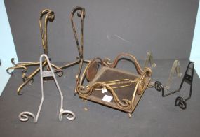 Metal Square Candleholder and Easels Metal Square Candleholder and Easels