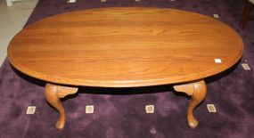 Queen Anne Style Coffee Table 40" w., 27" d., 17 1/2" h.