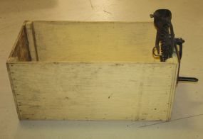 Antique Corn Shucker 17 1/2" w., 16" d., 34" l.