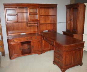 Three Section Executive Office Unit 76" h.