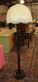 Tall Mahogany Floor Lamp 70" h.