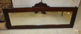 Hanging Mirror with Carved Crest 53 1/2" w., 21" h.