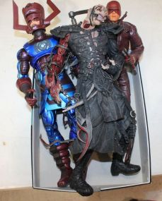 Three Action Figures Action Figures 13"h.