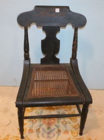 Early American Chair with Cane Seat Chair 18"w., 32"h.