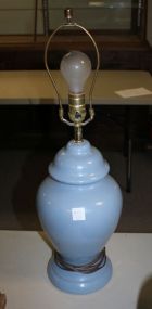 Blue Table Lamp Lamp 25"h.