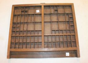 Vintage Wood Tray 22"w., 19"h.