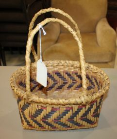 Double Handled Choctaw Basket 13"h.