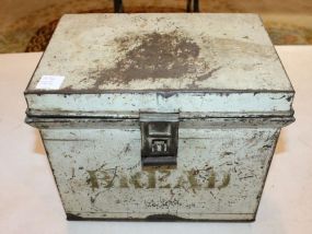 Vintage Tin Bread Box 10"w., 9"h.