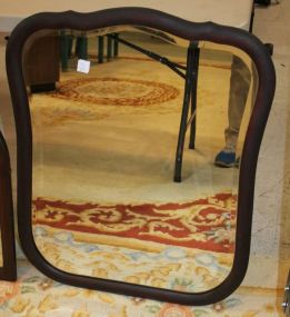 Mahogany Beveled Mirror 24"w., 30"h.