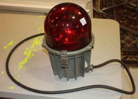 Vintage Emergency Light does work, 14"w., 9"dia.