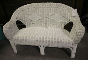 Childs Wicker Settee 33"w., 13"d., 20"h.