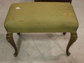 Vintage French Style Stool 23"w., 17"d.