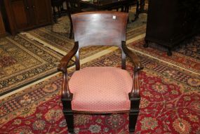 Nice Large Mahogany Arm Chair 39"h., 26"w.