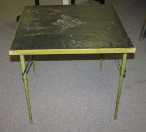 Vintage Fold Leg Card Table 30"square