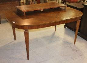 Contemporary Dining Table One skirted leaf, 30"h., 45"w., 66"L.