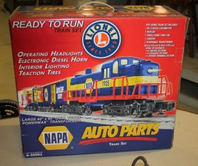 Lionel Train Set Napa Auto Parts, 40" x 60" oval Track, New.