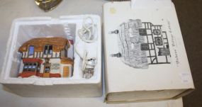 Two Dickens Village Painted Porcelain House Porcelain house is a light up, 5"w., 6"h.