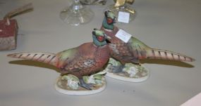 Pair Lefton China Pheasants 5"h.