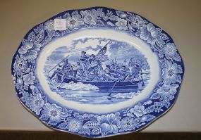 Blue and White "Liberty Blue" Ironstone Platter