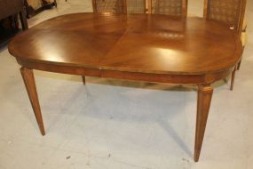 Contemporary Dining Table One skirted leaf, 30"h., 45"w., 66"L.