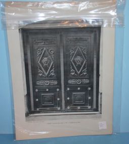 Group of Six "Empire" Style and Architectural Prints