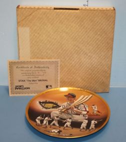 Stan "the man" Musial Plate Certificate of Authenticity