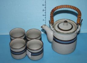 American Brilliant Cut Glass Pinwheel Water Pitcher