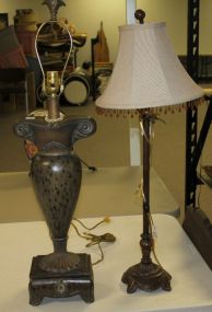 Pottery Vase with Palm Trees