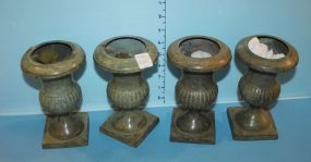 Green Round Glass Candle Holder