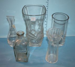 Tree w/ Green Deer and Green Vase