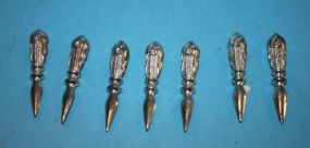 Two Clear Glass Rabbits