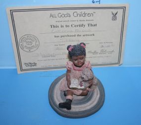 Mahogany Inlaid Hall Tree