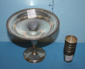 Pair of Glass Candle Holders