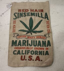 Blue & Gold Urn with Flowers