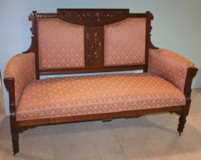 Walnut Eastlake Settee