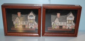 Two David Winter "The Plucked Ducks" Shadow Boxes