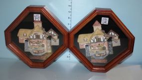 Two David Winter "Pershore Mill" Shadow Boxes
