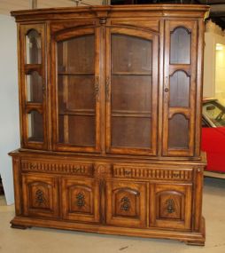 Oak China Cabinet (matches lot# 0121)