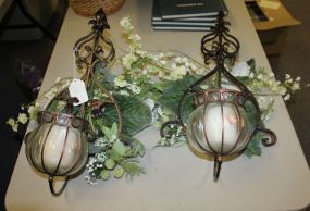 Pair of Iron Wall Candleholders