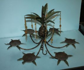 Six Arm Metal Candle Fixture