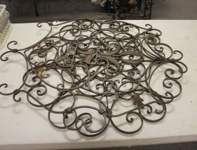 Three Decorative Iron Wall Plaques