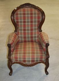 Victorian Walnut Parlor Chair