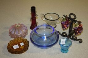 Group of Glass Items
